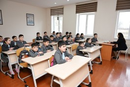 Leyla Əliyeva və Alena Əliyeva Quba şəhərində internat tipli ümumtəhsil məktəbini və STEAM mərkəzini ziyarət ediblər - FOTO 