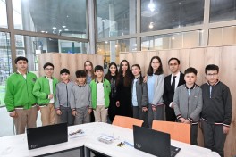 Leyla Əliyeva və Alena Əliyeva Quba şəhərində internat tipli ümumtəhsil məktəbini və STEAM mərkəzini ziyarət ediblər - FOTO 