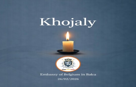 Belçika səfirliyi Xocalı soyqırımının ildönümü ilə bağlı başsağlığı verib