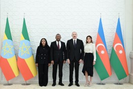 Efiopiya Baş nazirinin rəsmi qarşılanma mərasimi olub - YENİLƏNİB 
