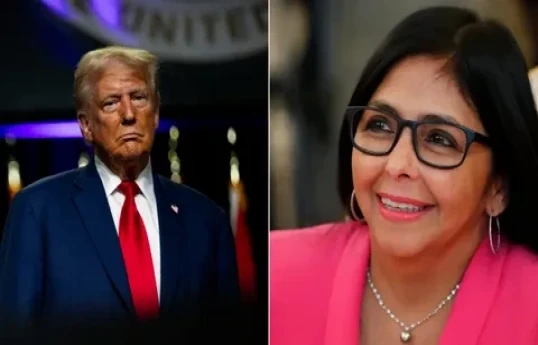 ABŞ prezidenti Donald Tramp və Venesuelanın yeni rəhbəri Delsi Rodrigez