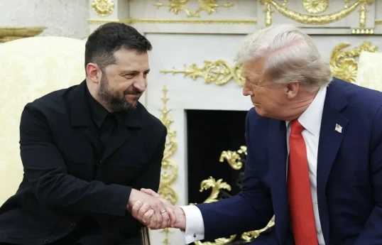 Ukrayna Prezidenti Volodimir Zelenski və ABŞ Prezidenti Donald Tramp