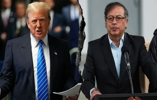 ABŞ Prezidenti Donald Tramp və Kolumbiya Prezidenti Qustavo Petro