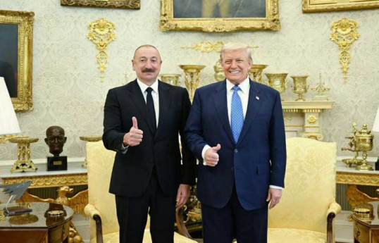 Azərbaycan Prezidenti İlham Əliyev və ABŞ Prezidenti Donald Tramp