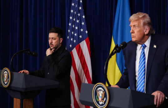 Ukrayna Prezidenti Volodimir Zelenski və ABŞ Prezidenti Donald Tramp