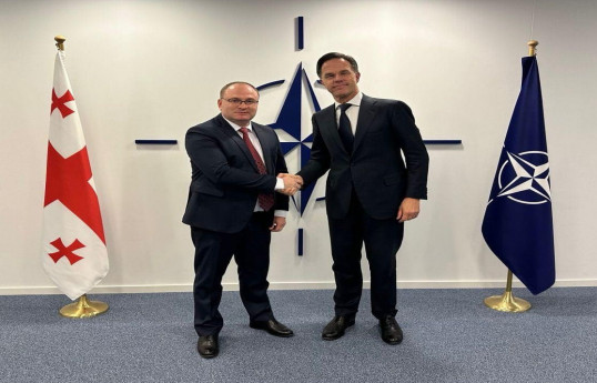 Gürcüstanın NATO-dakı nümayəndəsi İrakli Beraya, NATO Baş katibi Mark Rutte