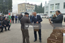 Köç karvanı Ağdərəyə çatıb, açarlar təqdim olunub - FOTO  - VİDEO  - YENİLƏNİB-1 
