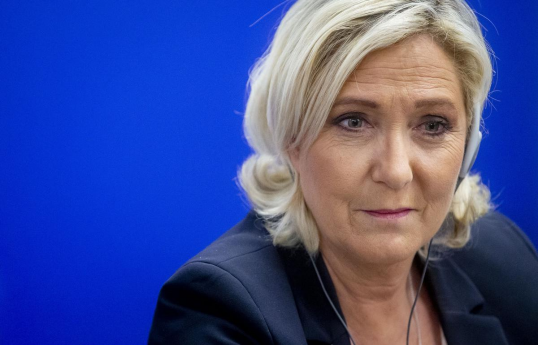 Milli Birlik partiyasının rəhbəri Marin Le Pen