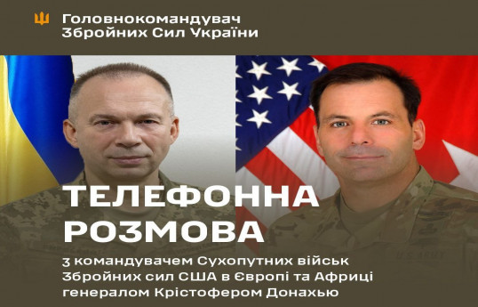 Baş komandan Aleksandr Sırskiy və general Kristofer Donahyu