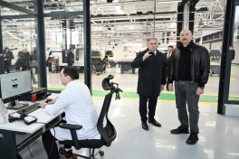 Prezident Tərtər elektromexanika zavodunun yenidənqurmadan sonra açılışında iştirak edib - YENİLƏNİB 