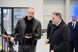 Prezident Tərtər elektromexanika zavodunun yenidənqurmadan sonra açılışında iştirak edib - YENİLƏNİB 