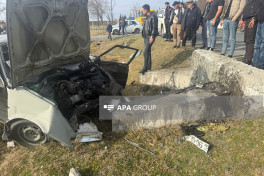 Zaqatalada maşın aşıb, 1 nəfər ölüb, digəri xəsarət alıb - FOTO 