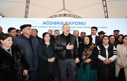 Prezident İlham Əliyevin Ağdərə sakinləri ilə görüşü