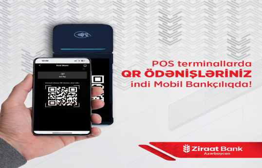 Ziraat Bank Azərbaycan mobil tətbiqində QR-kod ilə ödəniş imkanını istifadəyə verib