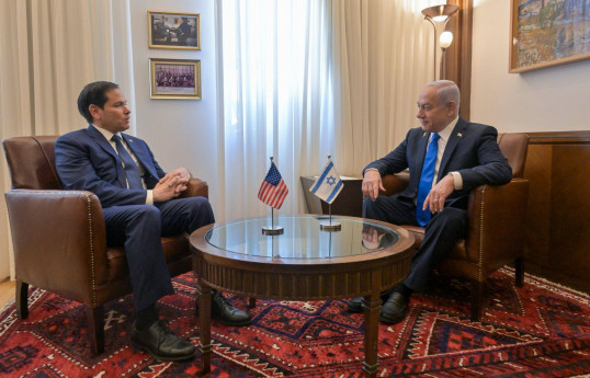 ABŞ dövlət katibi Marko Rubio və İsrailin Baş naziri Binyamin Netanyahu