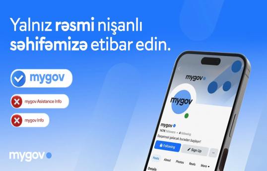 İRİA: “mygov” platforması adından saxta elanlar yayılır