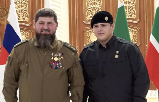 Çeçenistan rəhbəri Ramzan Kadırov və oğlu Adam Kadırov