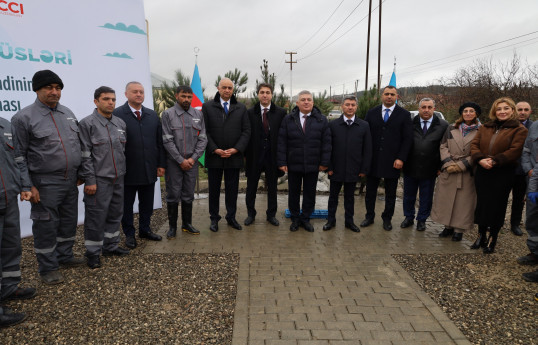 Şabranın Sincanboyad kəndində yüzlərlə sakin içməli su ilə təmin olunub