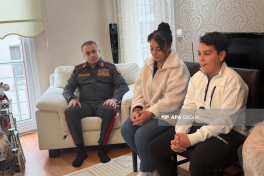 Azərbaycanın Türkiyədəki hərbi attaşesi təyyarə qəzasında şəhid olan hərbçinin ailəsini ziyarət edib