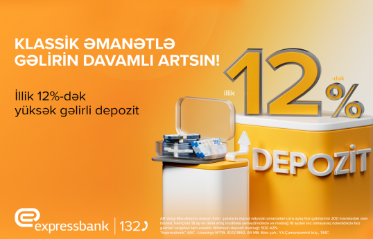 Pulunuz gəlir gətirsin – illik 12% artım