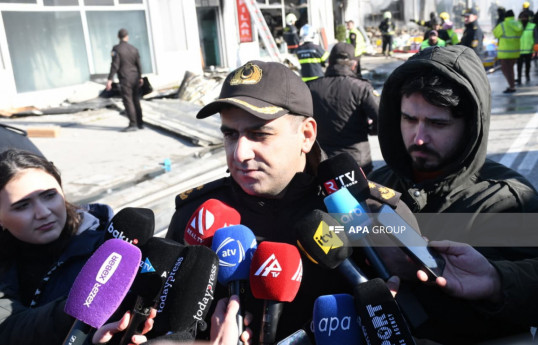FHN-in Dövlət Yanğından Mühafizə Xidmətinin Yanğınsöndürmə Qərargahının rəis müavini Ruslan Pirəlizadə