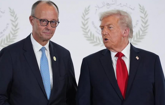 Almaniya Kansleri Fridrix Merz və ABŞ Prezidenti Donald Tramp