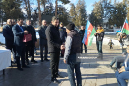 İlk köç karvanı Xankəndi şəhərinə çatıb, açarlar təqdim olunub- FOTO  - YENİLƏNİB-1  - VİDEO 