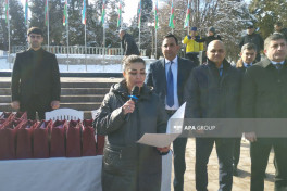 İlk köç karvanı Xankəndi şəhərinə çatıb, açarlar təqdim olunub- FOTO  - YENİLƏNİB-1  - VİDEO 
