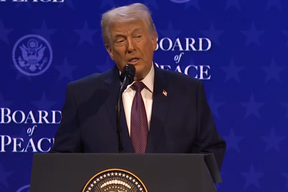 ABŞ Prezidenti Donald Trampın “Sülh Şurasının Nizamnaməsi” sənədinin imzalanma mərasimində çıxışı