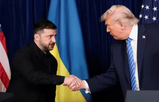 Ukrayna Prezidenti Volodimir Zelenski və ABŞ Prezident Donald Tramp