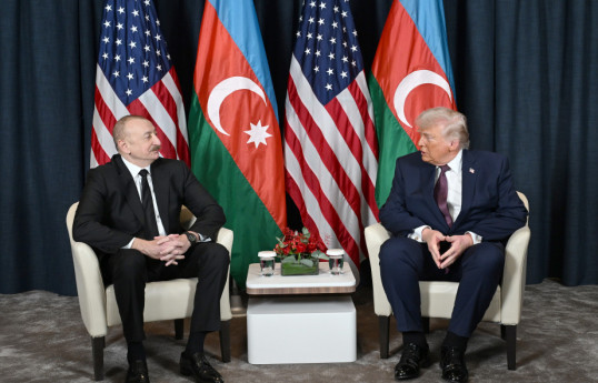Azərbaycan Prezidenti İlham Əliyev, ABŞ Prezidenti Donald Tramp