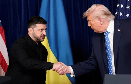 Ukrayna Prezidenti Volodimir Zelenski və ABŞ Prezidenti Donald Tramp