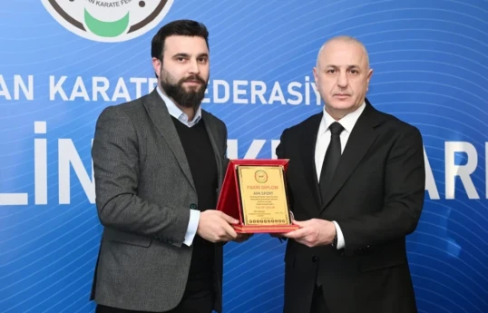 “Apasport” İdman Agentliyinin baş redaktoru Rasim Sultanzadə, Azərbaycan Karate Federasiyasının prezidenti Ülvi Quliyev