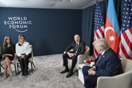 Davosda Prezident İlham Əliyevlə Donald Tramp arasında görüş keçirilib - YENİLƏNİB-1 