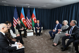 Davosda Prezident İlham Əliyevlə Donald Tramp arasında görüş keçirilib - YENİLƏNİB-1 