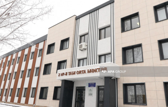 Laçın şəhərindəki orta məktəbdə 173 şagird təhsil alır, 19 müəllim çalışır
