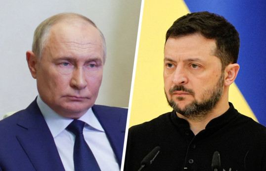 Rusiya Prezidenti Vladimir Putin və Ukrayna Prezidenti Volodimir Zelenski