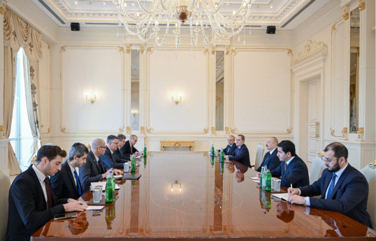 Prezident İlham Əliyev İsrailin xarici işlər nazirini qəbul edib