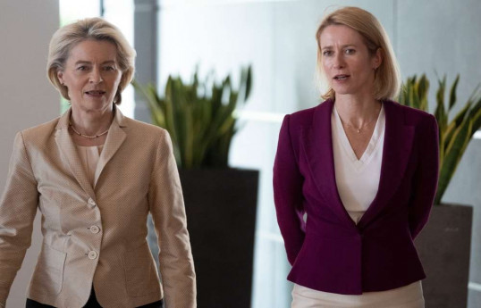 Avropa Komissiyasının prezidenti Ursula von der Leyen və Avropa İttifaqının xarici işlər və təhlükəsizlik siyasəti üzrə ali nümayəndəsi Kaya Kallas