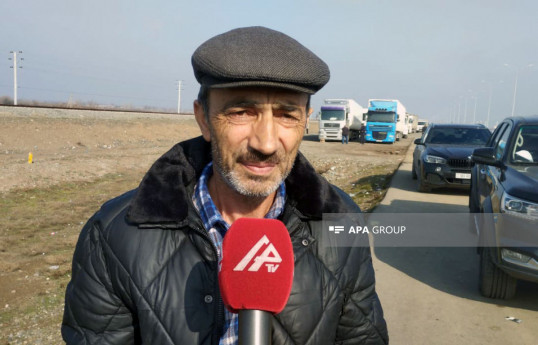 Xocalı rayonunun Seyidbəyli kəndinə qayıdan keçmiş məcburi köçkün Bəbir İsgəndərov