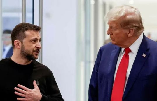 Ukrayna Prezidenti Volodimir Zelenski, ABŞ Prezidenti Donald Tramp
