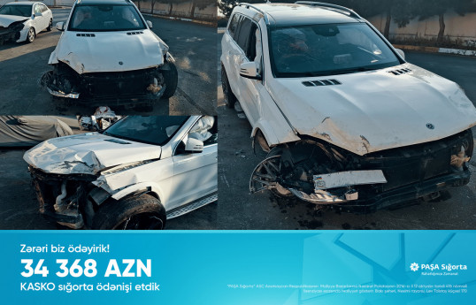 PAŞA Sığorta 33 368 AZN zərəri ödəyib