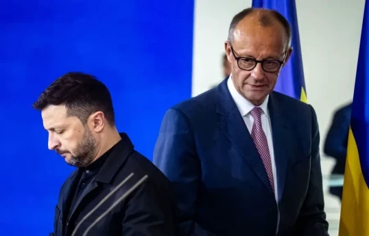 Ukrayna Prezidenti Volodimir Zelenski, Almaniya Kansleri Fridrix Merts