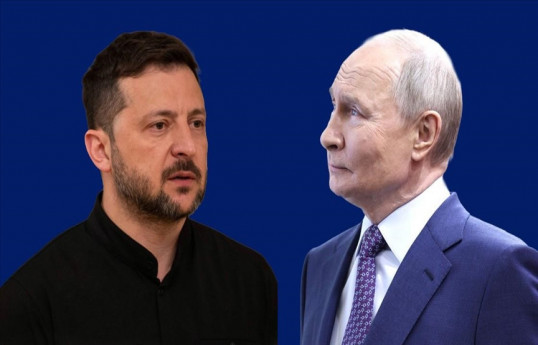 Ukrayna Prezidenti Volodimir Zelenski və Rusiya dövlət başçısı Vladimir Putin