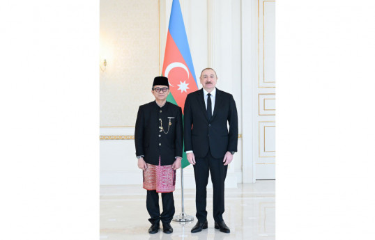 Səfir Berlian Helmi, Prezident İlham Əliyev