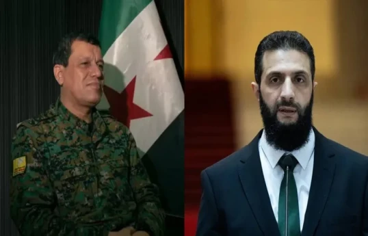 Suriya Demokratik Qüvvələrinin (SDQ) lideri Mazlum Abdi, Suriya Prezidenti Əhməd əl-Şaraa