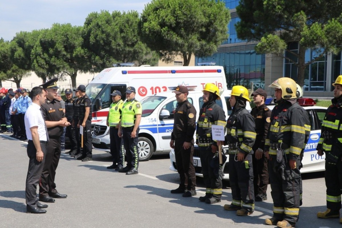 FHN-in Bakı Regional Mərkəzi mülki müdafiə məşqləri keçirib