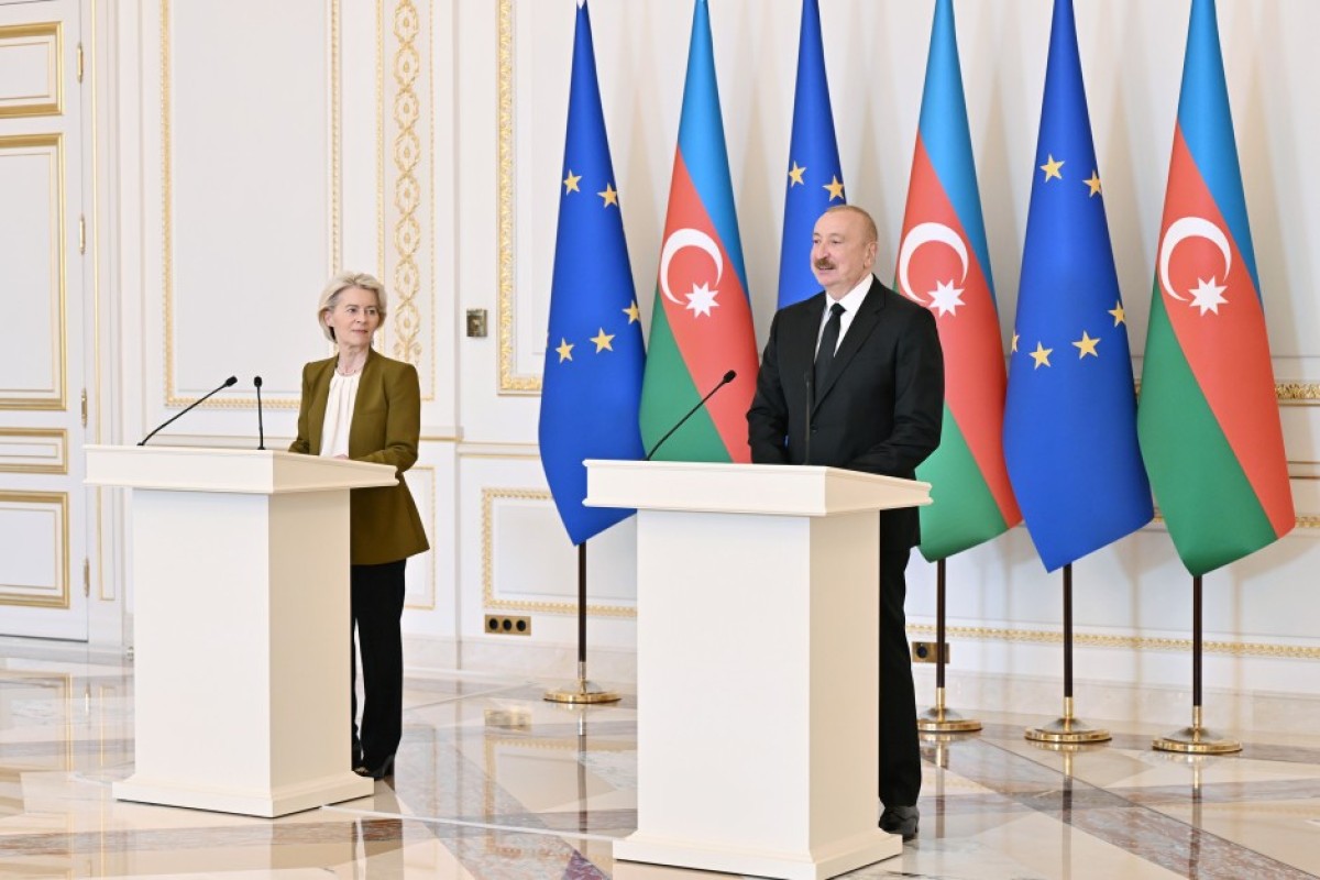 Prezident İlham Əliyev, Avropa Komissiyasının Prezidenti Ursula Fon der Lyayen