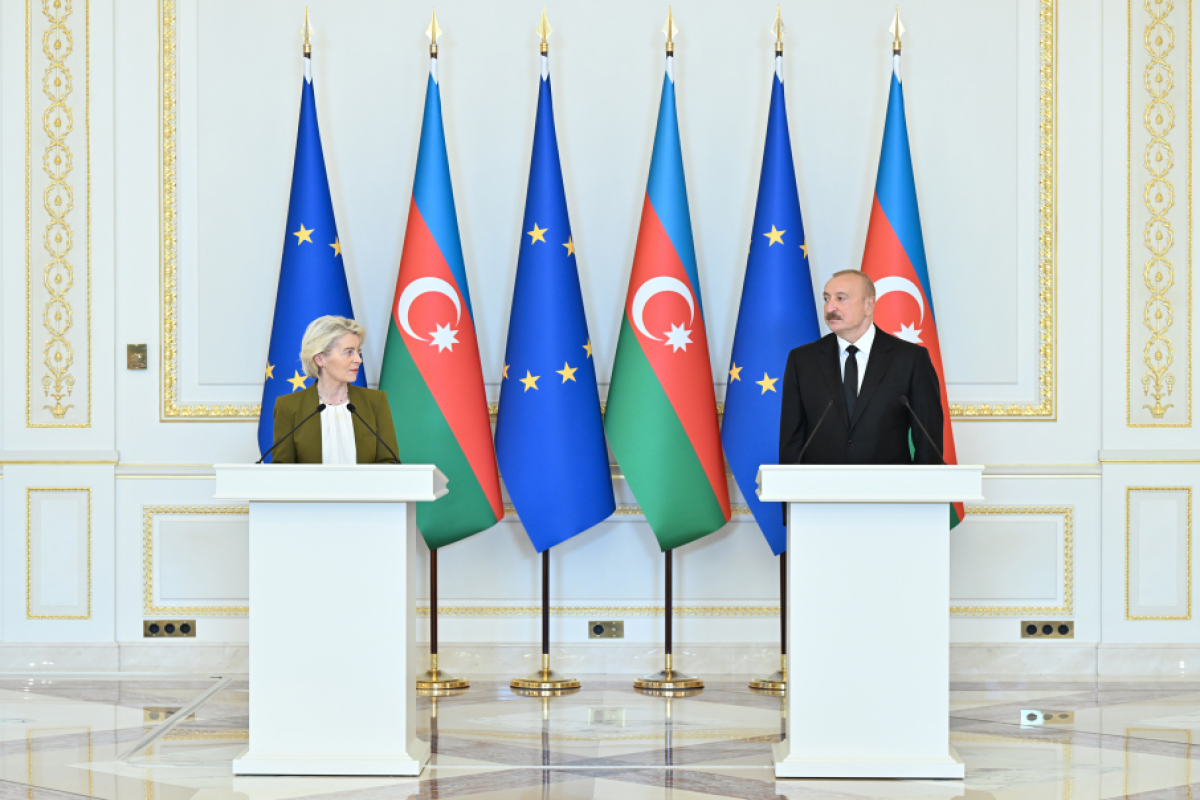 President Ilham Aliyev and President of the European Commission delivered press statements - <span class="red_color">UPDATED-1