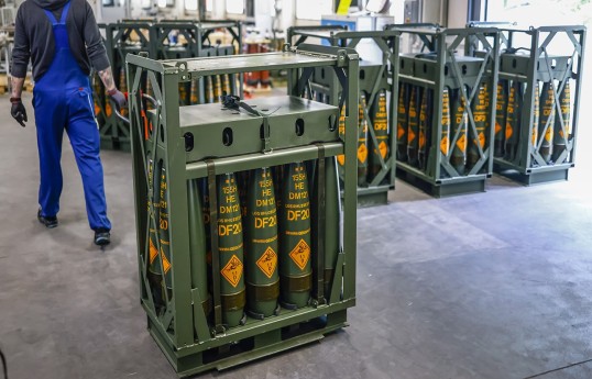 Almaniyanın "Rheinmetall" şirkəti Ukraynaya 155 millimetrlik mərmilər tədarük edəcək